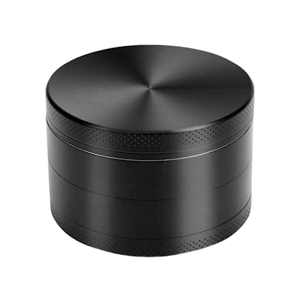Kvarn Metall Örtkvarn 1.6/2.5 tum Kryddkvarn Portabel Kryddmixer för Malning av Torkade Chilipeppar Black 40mm