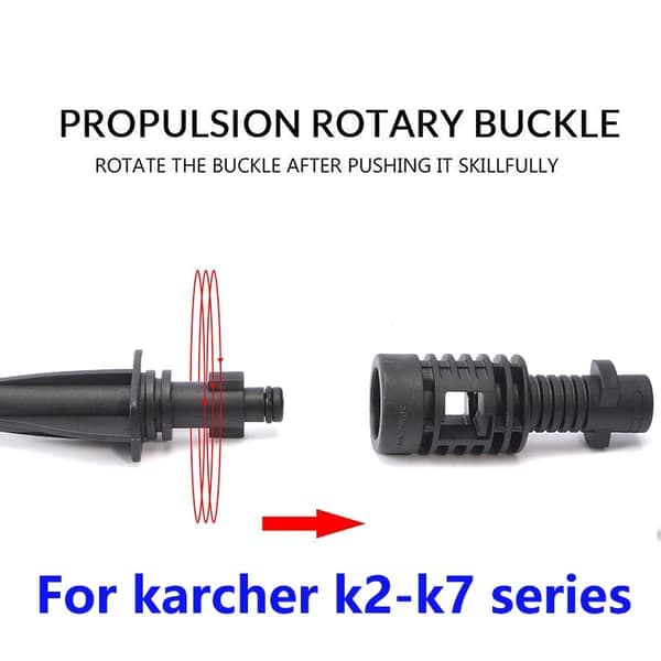 Roterbart Sprøjterør til Elektrisk Højtryksrenser Sort Karcher K2/K3/K4/K5/K6/K7 Sort