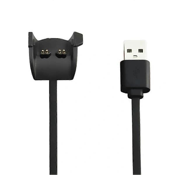 Bærbart USB-opladerkabel kompatibelt med Vivosmart HR/HR+/Approach X40 ur sort