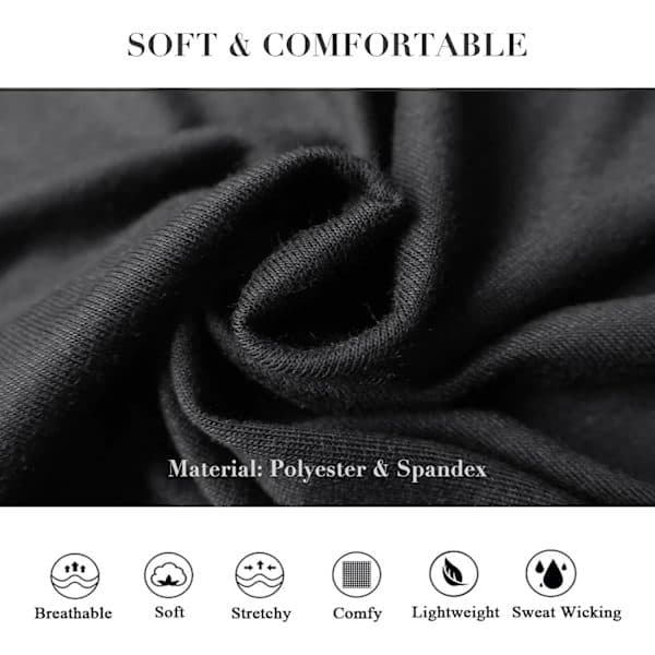 cm brede sorte pandebånd til kvinder og mænd, 2-pak mode pandebånd til kvinders hår, bløde til makeup, yoga, løb, sport sort+grå