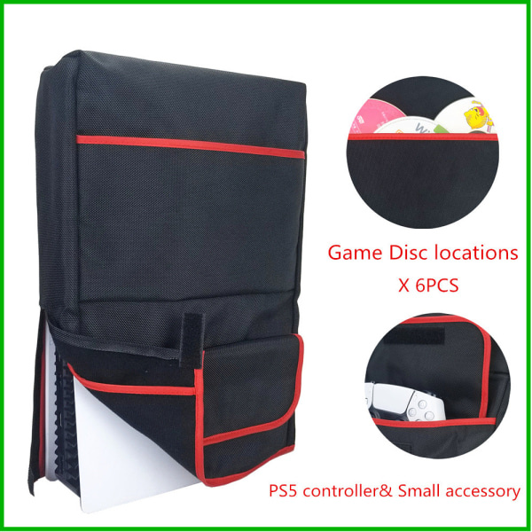 Sony PS5-fodral med PS5-handtag Buggy Bag Game Pp CD-väska Skyddsfodral
