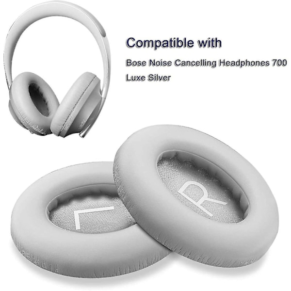 Utskiftbare øreputer for Bose Noise Cancelling 700 (nc700) hodetelefoner - grå