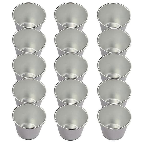 15-pack Puddingformar, Non-stick Puddingkoppar Äggtartform, Robusta formar för matlagning och salta T