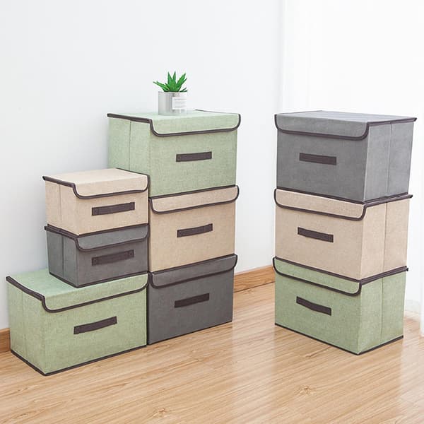 Kangaskorit kansilla, avattava kansi Light Green