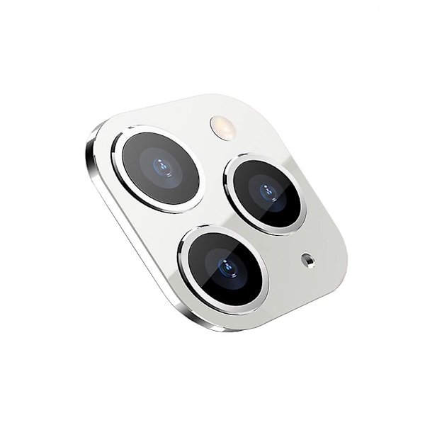 Telefonkameraobjektivskydd för Phone X/xs/xs Max Falsk kamera för Phone 11 Pro White