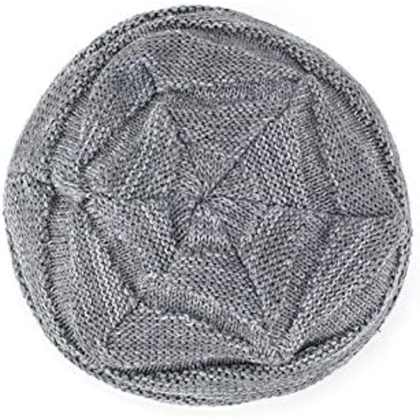 Vintermössa för Män Varm Stickad Lång Slouch Skull Cap Termisk med Mjukt (Khaki)
