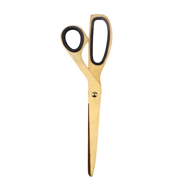 Rustfrit stålsaks i guld - moderne design - til hobby, hjem og kontor