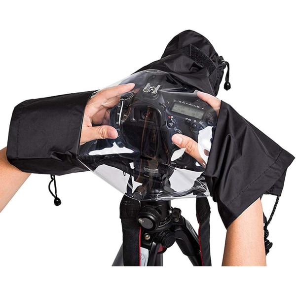 Vedenpitävä kameran cover Professional Pehmeät mustat kameran sadesuojat kaikille Dslr SLR-kameroille