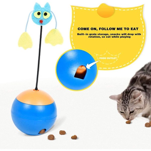 Kattelegetøj, Roterende 360 ​​graders bold, Interaktivt kattelegetøj, Aktivitetslegetøj Elektrisk legetøj, Tumlerlegetøj