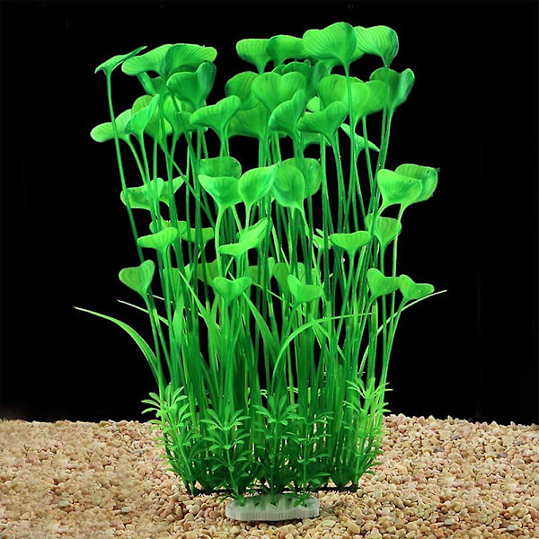 Stor akvarieplanter kunstig plast fisketank planter dekorasjon ornament-fisketank dekorasjon - grønn