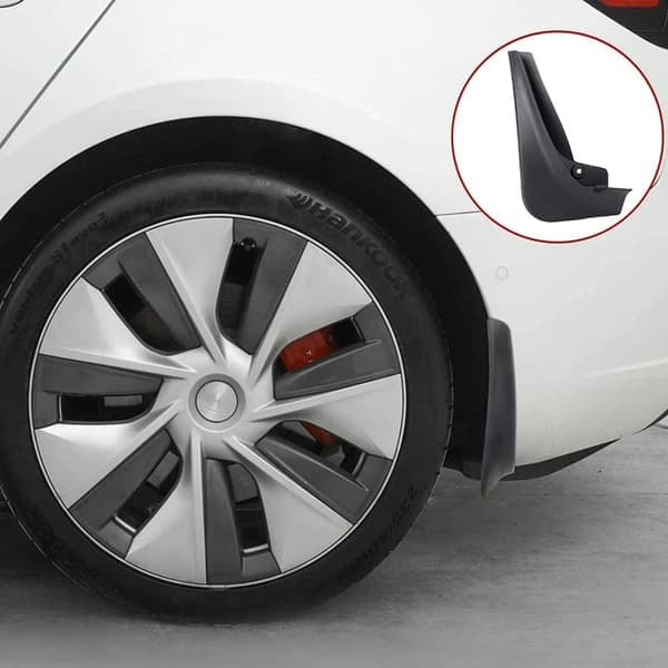 stänkskärmar för Tesla Model 3 Främre Bakre Stänkskärmar Skärmskyddssats Grey Model 3