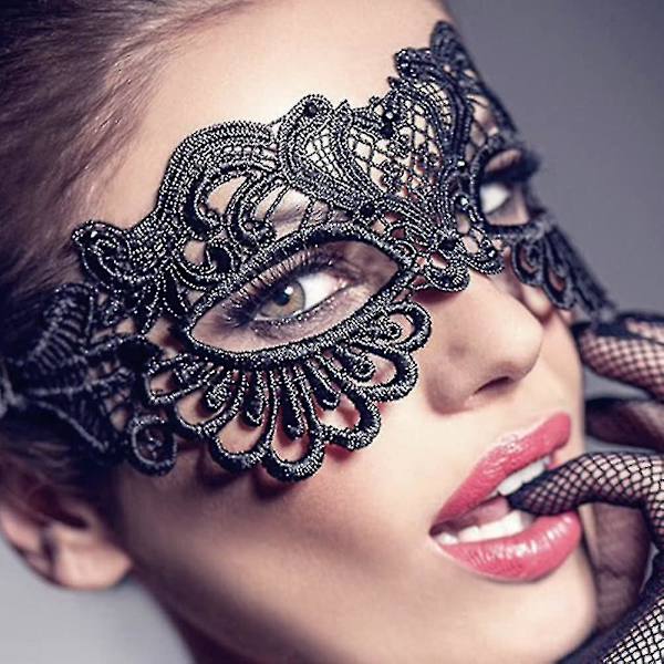 Kvinnors spets venetianska maskeradbal spetsmask sexig venetiansk maskerad karneval festbal ansiktsmask