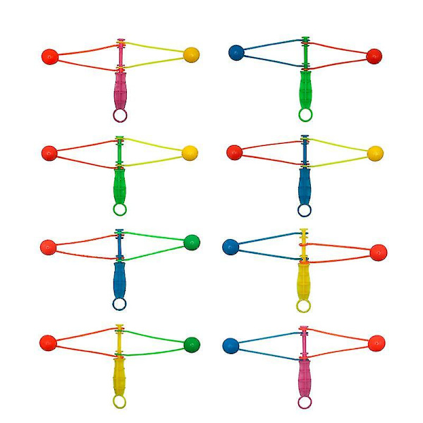 8 st 4-tums miniklackar, plastpendelboll