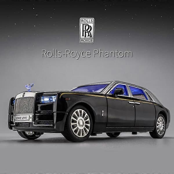 1:24 Rolls Royce Phantom Mansory Legeringsbil Støbte & Legetøjskøretøjer Bilmodel Lyd og lys Træk tilbage Billegetøj Til Børn Gaver Legetøjsbiler Blue