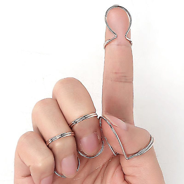 8-pack Gitarr Fingerplock Set - Rostfritt Stål
