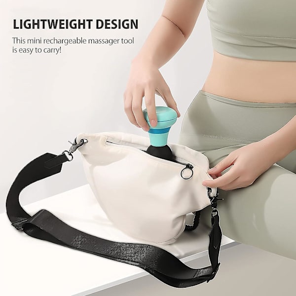 Kraftfuld bærbar massage stav 2,0 tommer * 4,5 tommer med 6 magiske vibrationstilstande, mini elektrisk massageapparat
