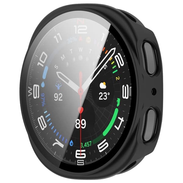 Stilfuldt etui til Samsung Galaxy Watch 8 44mm Sort Sort Black