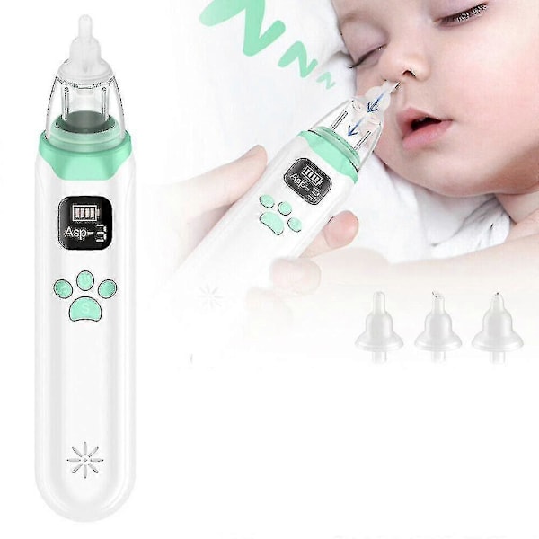 Elektrisk Nesesuger for Baby - Sikker og Hygienisk Snørrsuger for Nyfødte og Småbarn