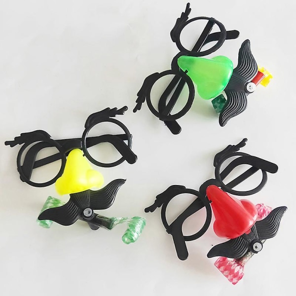 Accoutrements Big Nose And Glasses Classic Disguise, Multicolored-4pack