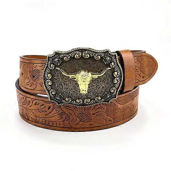 Western Cowboy Bæltespænde Herrebælte 110cm