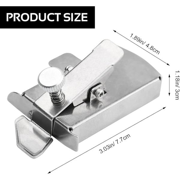 Magnetisk sømguide for symaskin, multifunksjonell sømpresisjon, sytilbehør quiltetilbehør, magnetisk sømguide med klips