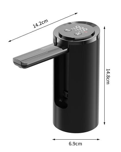 Elektrisk Vattendispenser, Typ-C Vattenpump, Hinkvattenpump, Automatisk Drickspump – 4 Lägen, Bärbar, För Camping & Hem White