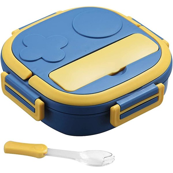 Lunchbox, rostfritt stålisolerad 2/3-fack Bento Box med sked, läcka