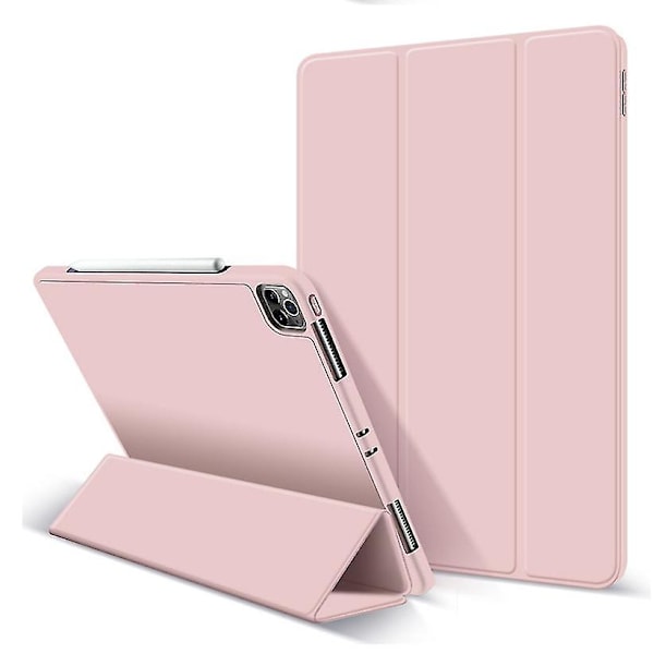 Skyddande Fodral för iPad Pro 12.9 tum med Pennhållare PINK