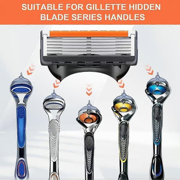 ProGlide Rakblad, 24/16/8 utbytesblad, ProGlide våtrakhyvel storpack för män [YJD] 8pcs