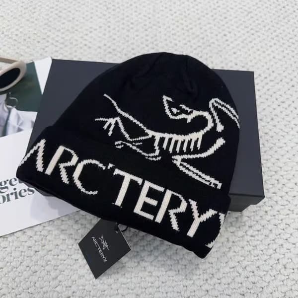 Arc'teryx Bird Word Toque Black Void Ullmössa Unisex Varm Vintermössa Black