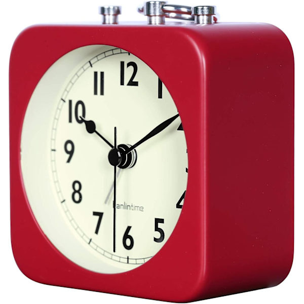 Analog Alarm Clock Rød Kvadrat