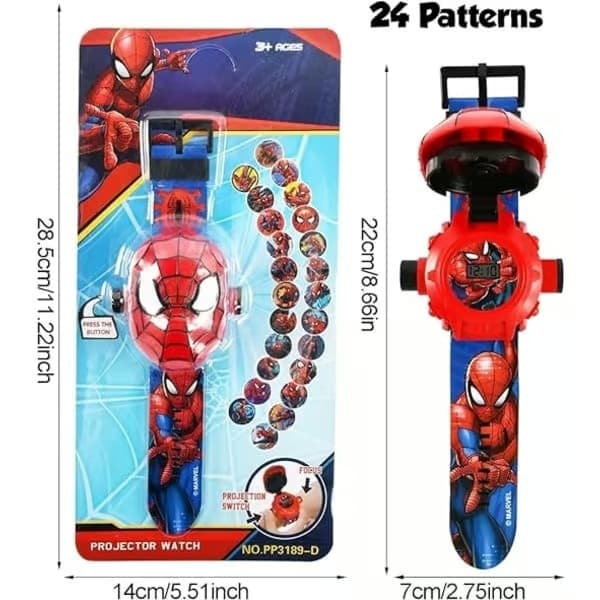Ur, Spiderman 24 Superhelte Figurer Ur Iron Man Iron Man