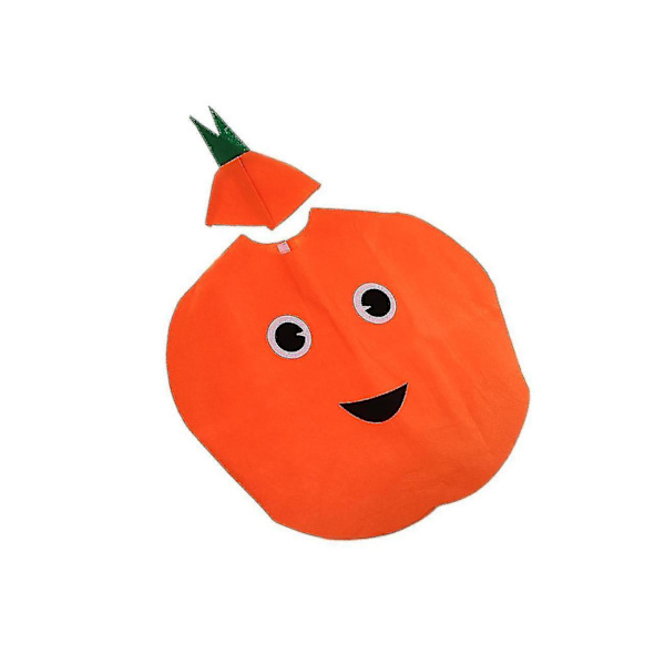 Hedelmäasu Lasten Juhliin - Värikäs ja Eloisa Pukeutumisasu orange