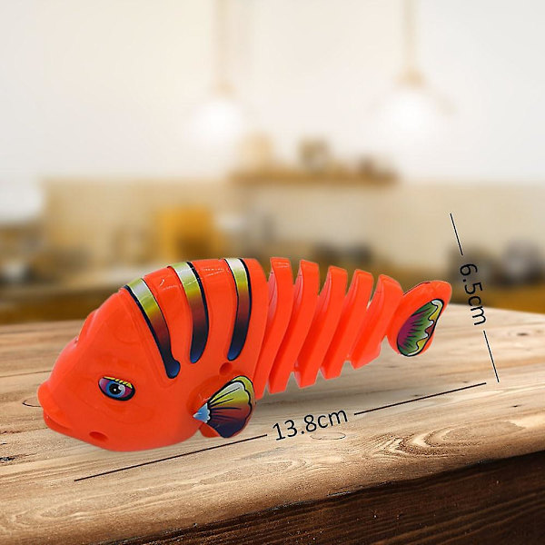 3/6 stk. urværk svingende tegneserie fisk legetøj til børn baby gaver 6Pcs