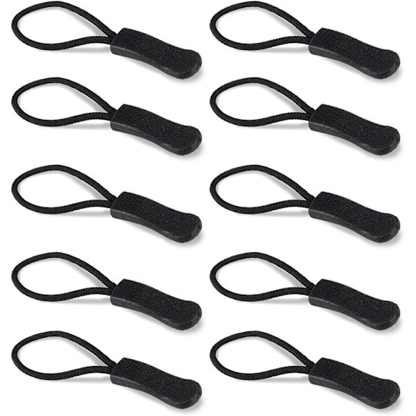 Dragkedjorersättning (100-pack) - Hjälpmedel för greppfixering - Universell dragkedja med enkelt grepp - Set med plastflikar för reparation av fingerfärdighet