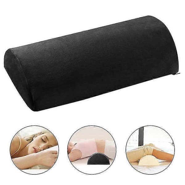 Halvmåne Kudde Halvrulle Kudde Ankelstöd Ländrygg Nacksmärta Lindring Memory Foam Pad
