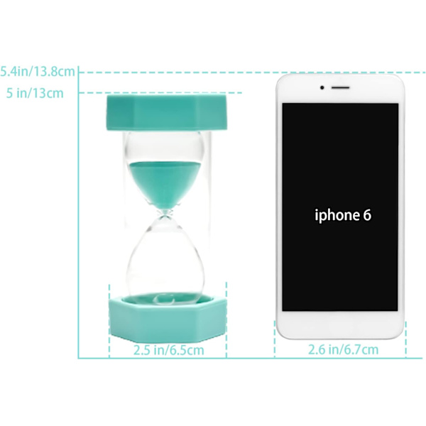 Timeglas Sand Timer, Sand Timer, Timeglas Børn Timeglas Timer Timeglas Sæt Farverigt Sandur Køkken Timer Green 20 min