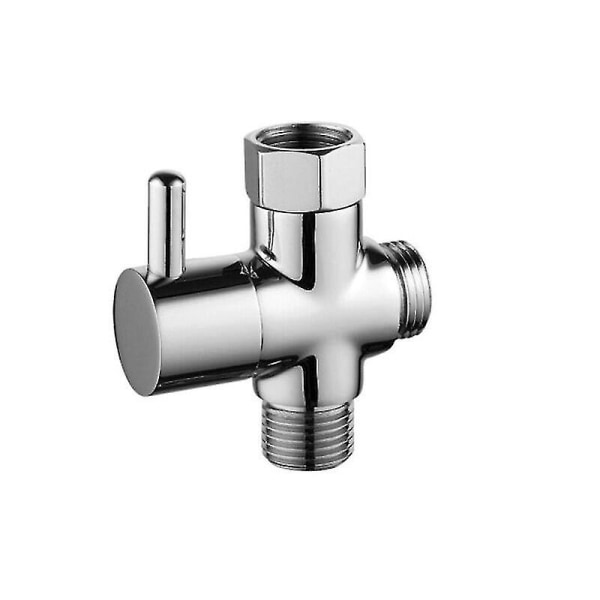 G1/2\" Solid Messing Universal Tee-kobling for håndholdte dusjsett (sekskantlokk)