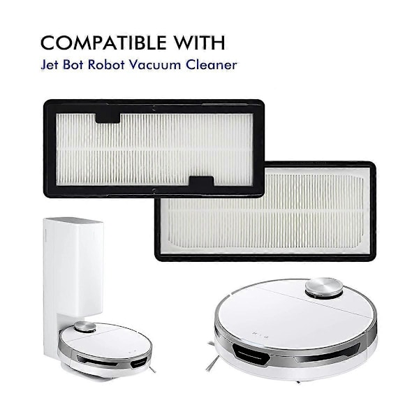 2 stk. vaskbare erstatnings Hepa-filtre for SAMSUNG Jet Bot AI+ og Jet Bot+ støvsugere, passer til VR30T85513W/AA robot