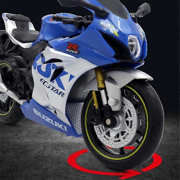1:12 Suzuki GSX-R1000R Legering Racing Motorsykkel Modell Støpt Street Cross-Country Motorsykkel Modell Leke Gave til Barn GSx Red Retail box