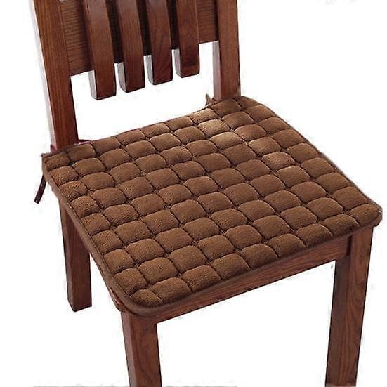 Simpel sædehynde åndbar bindebånd sædehynde til kontor dark coffee 40*40cm