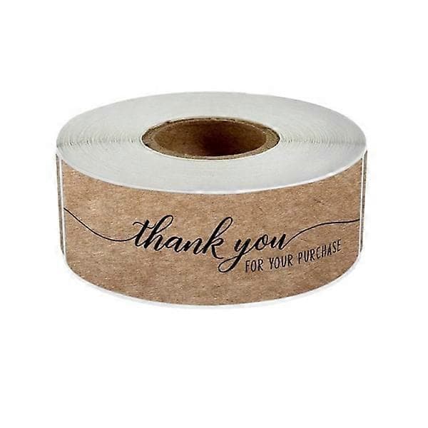 3-pack, Rektangulär Tack Etikett Rulle, Kraft Tack Etiketter, 120 Ark