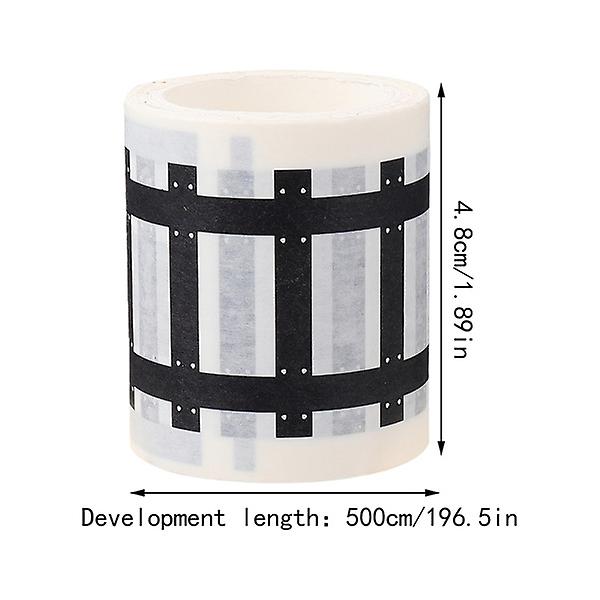 2 rullar N-skala tågspår svart tejp DIY trafik vägskyltar motorväg washi tejp leksaksbil vägtejp spår