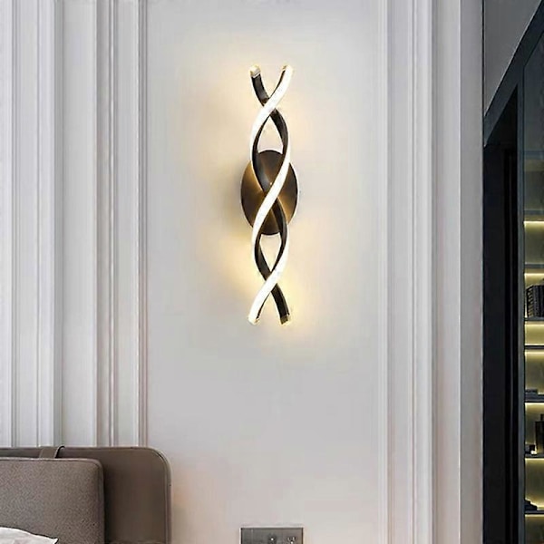 Moderne og minimalistisk soveværelse, sengelampe til væg, kreativ lampe, nordisk korridor dekoration, baggrundsvæg, kunstnerisk design, W Gold Warm White (2700-3500K)
