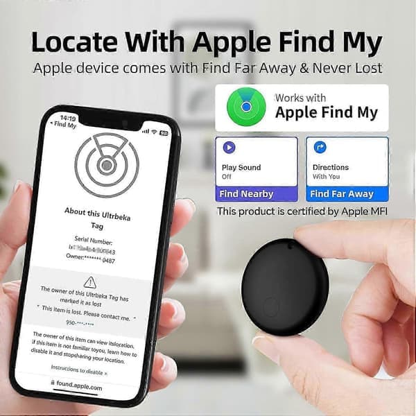 2025 Premium 4-pak Apple AirTag tracker, problemfri integration med Find My-netværket
