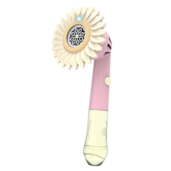 Bubbelmaskin Solrosform Handhållen Med Ljus För Småbarn Utomhus Pink