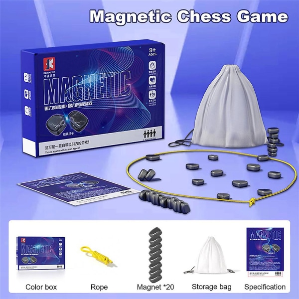 2023 ferromagnetisk magnetisk skakspil interaktivt magnetbrætspil Gaver til voksne børn