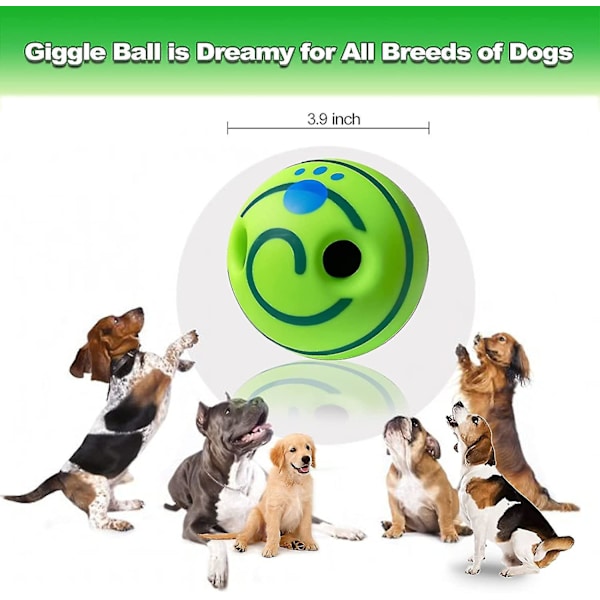 Wobble Giggle Ball Interaktiivinen Koiran Palapeli Lelut Herkkupallo Pallo