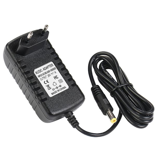 26V 1A Oplader Strømstik Husholdningsmassageenhed Strømadapter Strømforsyning EU Plug