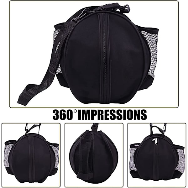 Basketball Bag, Vanntett Skulderbag, Rund Bag For Ball, Fotball, Volleyball Bæreveske
